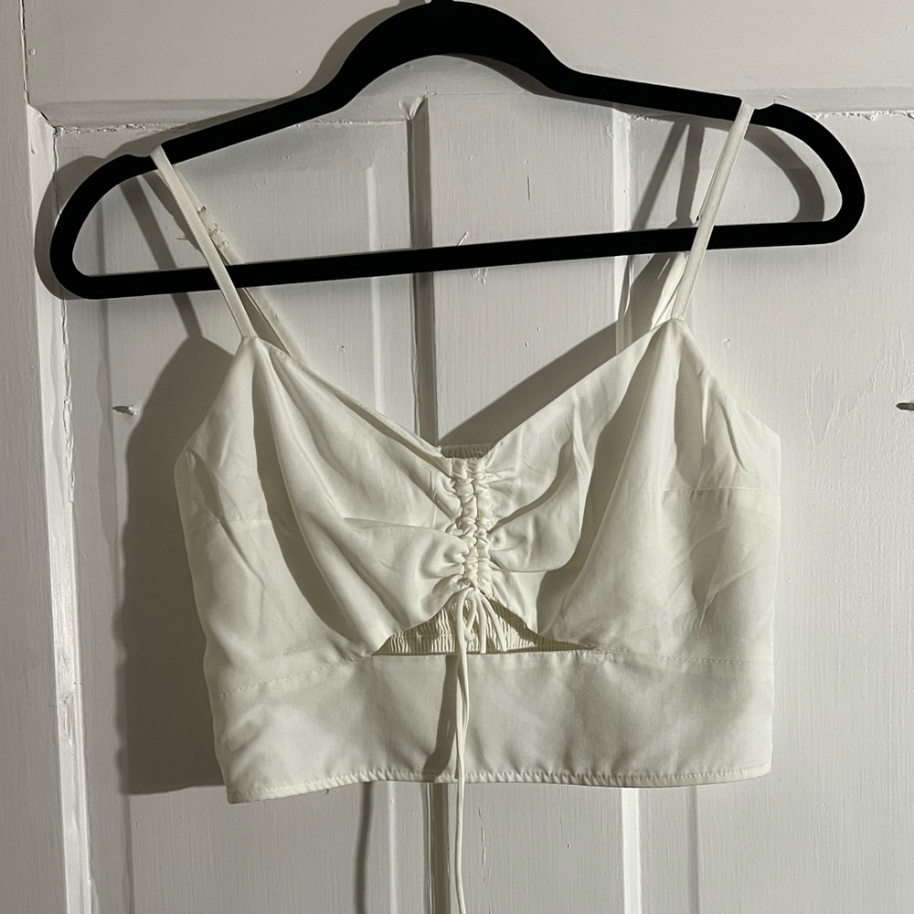 Abercrombie cutout crop tank